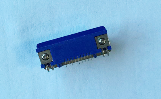 slim-9pin 母座 D-SUB超薄铆合锁螺丝 蓝胶